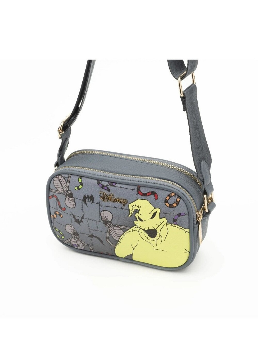 🆕️ WondaPop Oogie Boogie Double Zipper Crossbody Shoulder Bag NWT